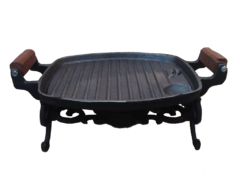 Imagen de Brasero de mesa en fundicion de hierro con quemador