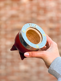 Mate Imperial Cincelado con aplique C/Bombilla - tienda online