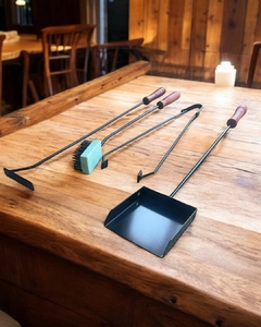 Set parrillero Negro (Pala, Atizador y Pinza) - comprar online