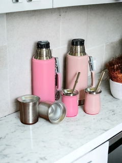 Termo System Con manija + Mate Acero + Bombilla - comprar online