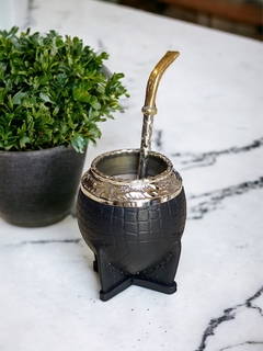 Mate torpedo Croco - Virola cincelada