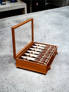 Caja de Cubiertos Deluxe Triple virola x12 juegos