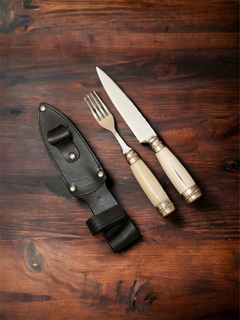 Juego Picnic cuchillo y tenedor con alpaca - comprar online