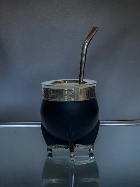 Mate Imperial Patas De Alpaca y Bolitas C/Bombilla
