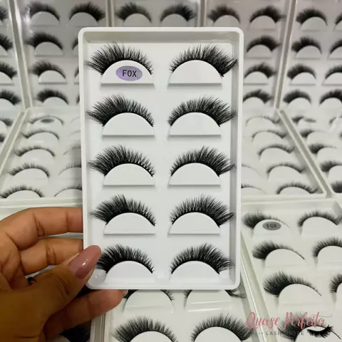 Cilios postiços 3D - Fox Eyes - cartela 5 pares