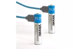 Pila Recargable AAA 1.5v 400mAh Litio Ion Vinnic con cargador incorporado Blíster x2 incluye cable tipo C - comprar online
