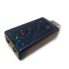 Placa de Sonido USB 7,1 con control de volumen