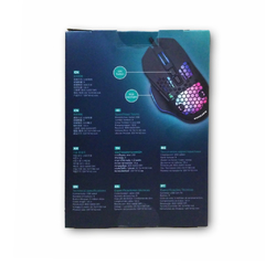 Mouse Philips G201BS Gaming Usb 1000-6400dpi 8Keys colors light - tienda online