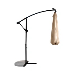 Sombrilla Lateral de Jardín 3 metros Diámetro Beige con Luz Led FSLI-3MLB - comprar online
