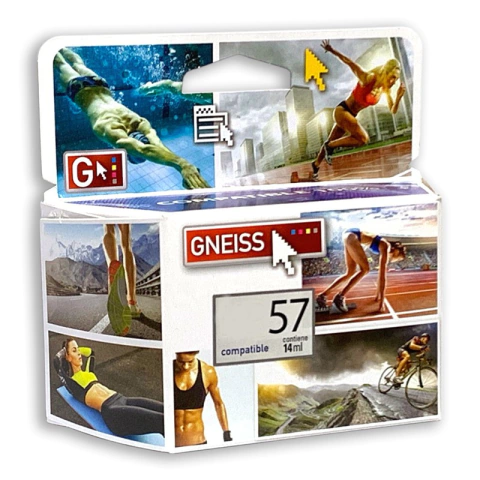 Cartucho Gneiss 57 color para HP
