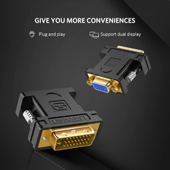 Adaptador DVI-I dual Link macho 24+5 pines a Vga hembra en internet