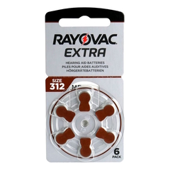 Pila Audiología ZA312 (PR41) 1,4v Rayovac Extra