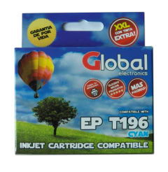 Cartucho Global Epson T195 196 T195220 T196220 Cyan 10 Ml