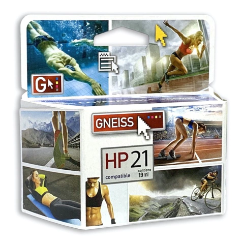 Cartucho Gneiss 21 XL Negro para HP
