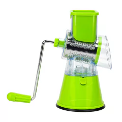 Rallador de Vegetales Manual con Tambores de Acero Inoxidable intercambiables