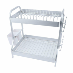 Escurreplatos de Aluminio de Dos Niveles Vonne CESI-2NAL - AHP Insumos