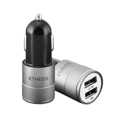 Cargador 12v automovil Etheos 2 puestos usb en internet
