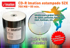 CD Imation logo en Bulk x100 unid. en internet