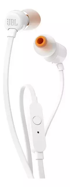 Auriculares JBL Tune 110 in-ear blancos a cable - AHP Insumos