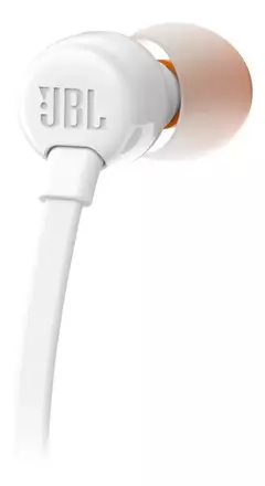 Auriculares JBL Tune 110 in-ear blancos a cable - tienda online