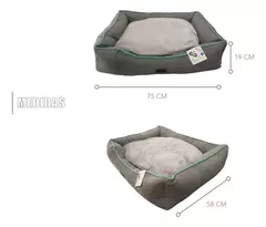 Cama Rectangular para Mascotas 75cm × 58cm x 19cm en internet