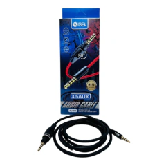 Cable plug 3,5mm macho a plug 3,5mm macho Curvo 90º Ibek - AHP Insumos