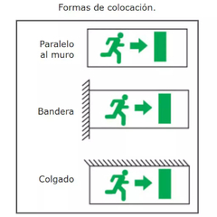 Señalizador Led Atomlux "Persona hacia Escalera" - comprar online