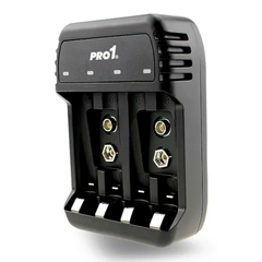Cargador de Pilas AA / AAA / 9V 4 canales individuales Probatettery FR-432