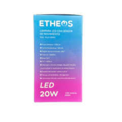 Lampara Led 20W Fria Con Sensor de Movimiento Etheos GLSI-20WC - comprar online