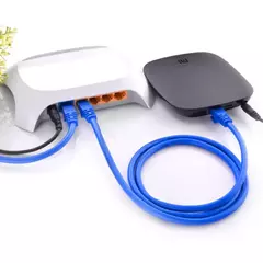 Cable Red Patchcord 5 metros Azul Cat. 5 - tienda online