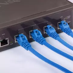 Cable Red Patchcord 5 metros Azul Cat. 5 - AHP Insumos