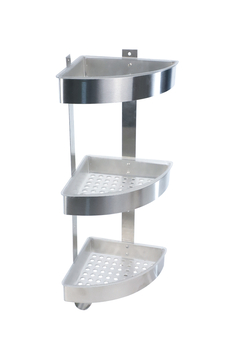 Organizador para Ducha Esquinero Triple Acero Inoxidable Gloa ORET-01 - comprar online