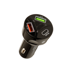 Cargador 12v automovil rapido 55W 2 puertos usb + 1 tipo C - comprar online