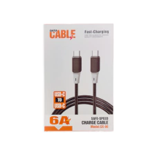 Cable Mallado Tipo C a Tipo C 1m 6A Negro JG-TCATC - AHP Insumos