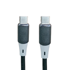 Cable Mallado Tipo C a Tipo C 1m 6A Negro JG-TCATC - comprar online