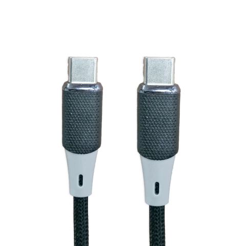 Cable Mallado Tipo C a Tipo C 1m 6A Negro JG-TCATC - comprar online