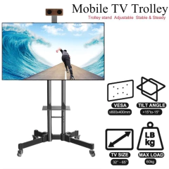 Imagen de Soporte movil tipo Stand con Ruedas para TV de 32 a 70"