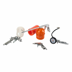 Kit 5 piezas p/ compresor Kushiro pistola de lavado, inflado, soplado, pintura y manguera - tienda online