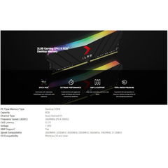 Memoria Ram 8Gb DDR4 PNY 3600mhz XLR8 MD8GD4360016XRGB - tienda online