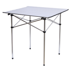 Mesa Plegable de Aluminio p/ Camping Kushiro 70 x 70cm