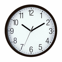 Reloj Analogico Circular 25cm para Colgar en Pared Marco Negro Vonne ORG079