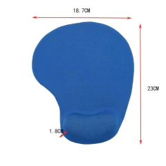 Mouse Pad con Gel 19 x 23 cm en blister Azul oscuro - comprar online