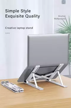 Soporte Stand p/ Tablet Plegable De Mesa Blanco Skyway 5427BL - comprar online