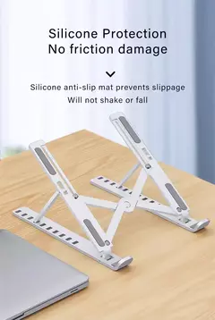 Soporte Stand p/ Tablet Plegable De Mesa Blanco Skyway 5427BL - AHP Insumos