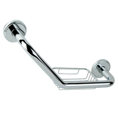 Agarradera Angular con Jabonera de 45 cm Acero Inoxidable Gloa