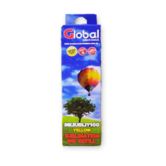 Tinta Sublimacion Global Yellow botella 100cc con pico dosificador