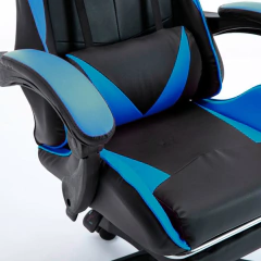 Silla gamer PC Vonne negro y azul - AHP Insumos