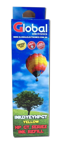 Tinta Premium HP GT Global Yellow botella 70cc