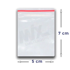 Saco Zip Lock 5 x 7 
