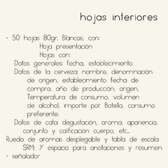 Cuaderno: Cata de Cerveza A5 - 50 HOJAS - tienda online